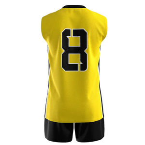 รับออกแบบชุดวอลเลย์บอลแบบไม่มีแขนสกรีนลายตามสั่ง ขายส่ง - Product Image 2