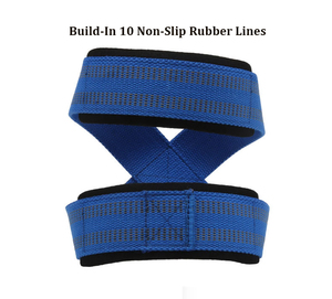 Logo personnalisé Figure 8 Coton Heavy Duty Deadlift Straps Anti-Slip Respirant Vente en gros Workout Gym Training Powerlifting - Product Image 4