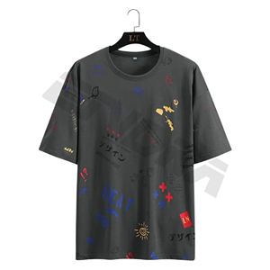 Camiseta en blanco barata de alta calidad para hombre, camiseta Dtg de algodón personalizada, Camiseta con estampado de logotipo personalizado - Product Image 1