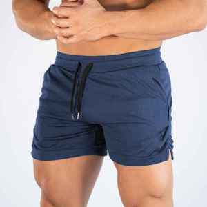 Pantalones cortos deportivos para hombre de secado rápido, transpirables, ligeros, para entrenamiento, correr, con cintura elástica, ropa deportiva cómoda. - Product Image 3