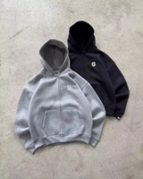 Sweat-shirt unisexe Y2K New Punk style streetwear américain, 100% coton, coupe oversize, doublure polaire, brodé, imprimé personnalisé, zippé, respirant