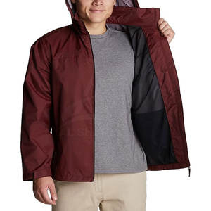 Chaquetas cortavientos con cuello levantado para hombre de alta calidad 2025, tela de lona con estampado de logotipo personalizado para la posición frontal del logotipo de invierno - Product Image 4
