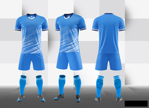 ชุดฟุตบอลสำหรับผู้ชายเสื้อเจอร์ซีย์ฟุตบอลเสื้อเจอร์ซีย์ผ้าโพลีตาข่ายแบบซับลิเมชัน100% - Product Image 2