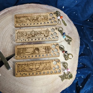 Delarchi MC57 Customizable <b>Wooden</b> <b>Photo</b> <b>Frame</b> with Embossing & Letterpress 2-color Printing-Gift for Knitters - Product Image 1