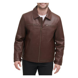 Street Wear, nouvelle mode pour homme, manteau en cuir, vestes d'hiver, veste en cuir épais pour homme - Product Image 1