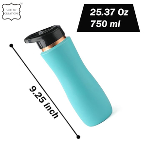Última moda diseño personalizado botella de agua de cobre puro alto aislamiento térmico nueva botella de agua Ayurvédica último diseño de moda - Product Image 2