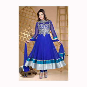 <b>Maroon</b> Designer Party Wear Look <b>Top</b>-Dupatta and Fully Bottom Heavy Viscose Velvet Designer Salwar Kameez - Product Image 2