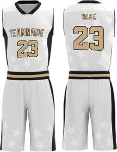 Uniformes de basket-ball personnalisés pour adultes, nouveau design uni - Product Image 6