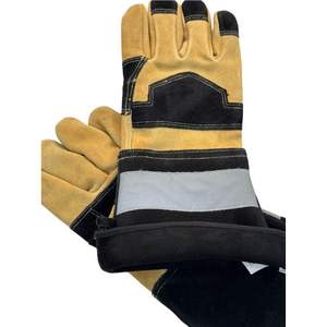 Venta caliente Mayoristas Mano Trabajo Seguridad Soldador Vaca Split Cuero Guantes de soldadura Mano y protección Protección para hombres - Product Image 3