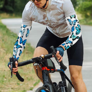 Manchons de bras de compression personnalisés pour le travail OEM tissu extensible respirant avec logo imprimé protection UV et marque privée - Product Image 4