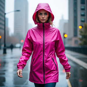 Windbreaker Female Pullover Hiking Jackets Custom Cheap Plain Windbreaker Rain Coat High Quality Streetwear <b>Waterproof</b> Jacket - Product Image 6