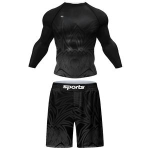 Ensemble Rash Guard MMA à manches longues anti-UV personnalisé pour l'été en plein air pour hommes - Product Image 1