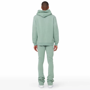 Survêtements de course évasés d'hiver en coton pour hommes, survêtement à capuche de nouveau style, ensemble de sweat à capuche streetwear, meilleures ventes - Product Image 2