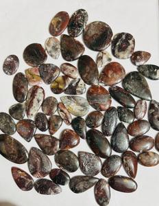 Colgante suelto multicolor hecho a mano de ágata de encaje loco Natural de grado AAA personalizable para la fabricación de joyas lote a granel al por mayor - Product Image 1