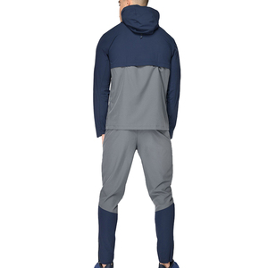 Survêtements d'hiver personnalisables en gros pour hommes très vendus ensemble de survêtements coupe-vent grande taille avec strass imprimés - Product Image 2