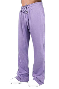 Pantalon de survêtement évasé en coton épais pour hommes Tendance Baggy Cargo Sportswear Joggers Pants Hip Hop Mid High Stacked joggar pants - Product Image 2