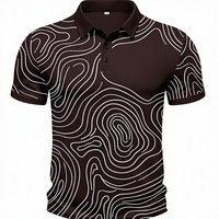 T-shirt Homme Imprimé Noir à Motif Abstrait Tricoté Respirant Coupe Slim Manches Courtes Art Lignes Modernes Personnalisé – Meilleure Vente
