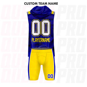 ชุดกีฬาขายดี เสื้อฮู้ดแบบรัดรูป ชุดฟุตบอลธง 7v7 แบบสั่งทำพิเศษ เสื้อเจอร์ซีย์และกางเกงขาสั้นแบบกลับด้านได้ ชุดยูนิฟอร์ม 7v7 แบบปรับแต่งได้ - Product Image 5