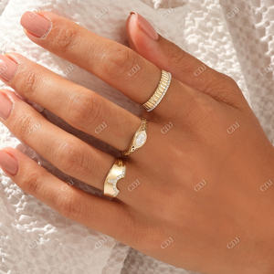 Bague de fiançailles en diamant naturel certifié IGI belle bague élégante déclaration grosse alliance pour les femmes prix usine - Product Image 6