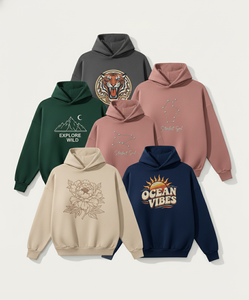 Sweats à capuche en molleton confortables-Pulls en coton mélangé de qualité supérieure pour un usage quotidien - Product Image 2