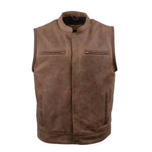 Chaleco de Cuero de Invierno Duradero para Hombre, Diseño de la Mejor Calidad, Chaleco de Cuero en Venta - Product Image 5