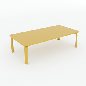Mesa Preescolar Rectangular de Diseño Minimalista KGD017, 100x50x28cm, Hecha de Madera de Caucho, Varios Colores, para Sentarse en el Suelo al Aire Libre - Product Image 2