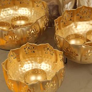 ชามดอกไม้ลอยน้ำที่สวยงามใช้ในการตกแต่งบ้านของขวัญเพื่อความอบอุ่นสำหรับตกแต่งบ้านห้องพูจา - Product Image 2