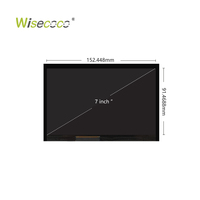 Écran LCD industriel Wisecoco haute luminosité 7 pouces 1200 nits 1280*768 IPS TFT avec carte de commande
