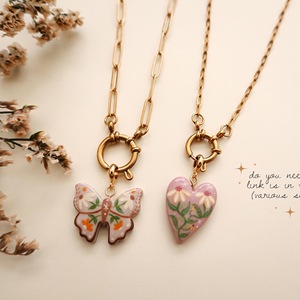 Collier et bracelet avec pendentif en forme <span class=keywords><strong>de</strong></span> nœud papillon et <span class=keywords><strong>de</strong></span> lune, couleur <span class=keywords><strong>or</strong></span> 18 carats, préservant la couleur, peinture à l'huile DIY pour cadeaux, tendance 2026 - Product Image 3