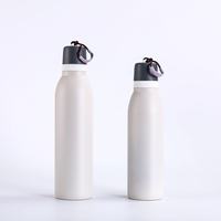Bouteille de voyage en acier inoxydable de 24 oz avec double bouchon, bouteille d'eau isolée sous vide avec sangle, livraison rapide aux États-Unis/UE