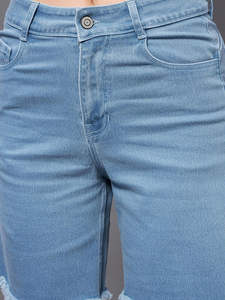 Custom logo <b>Women's</b> Sexy Style <b>Women</b> Denim Shorts Wide Leg Shorts <b>Women</b> High Street Denim Shorts From Pakistan OEM - Product Image 3