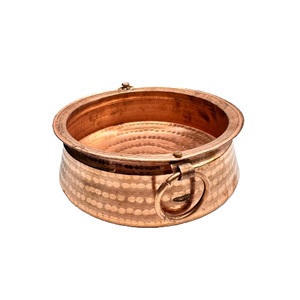 Haute arrivée cuivre martelé pédicure bol forme ronde taille personnalisée en gros Spa bol classique élégant en gros - Product Image 5