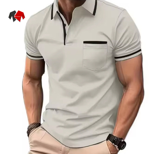 Logo personnalisé de haute qualité polos respirants de fitness en coton pour hommes nouveau style de polo d'approvisionnement OEM - Product Image 5