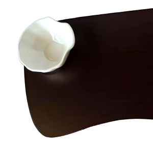 Plateau de service en bois à motif floral décoratif de haute qualité avec poignée disponible au prix de gros - Product Image 2