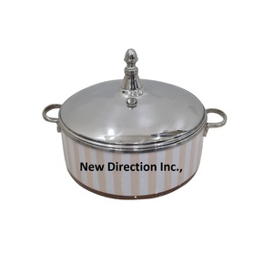 Marmite multifonctionnelle en acier inoxydable de haute qualité, gravée à la main, à double paroi, pour servir des aliments. - Product Image 4