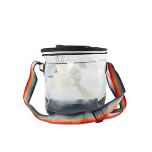 5L-10L Capable Transparent Picnic Bag with Long Strip and Zip