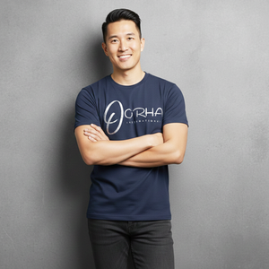 Chemise bleu marine de qualité supérieure pour hommes, col rond, manches courtes côtelées, t-shirt à prix de vente d'usine avec nom de marque personnalisé - Product Image 6