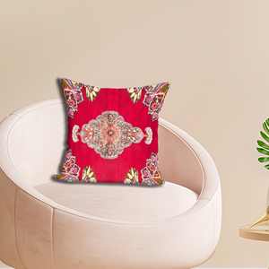 Almohada con Estampado Floral Vibrante: Decoración Moderna, Regalo Rústico Turco Vintage, 12"x12" - 30x30 cm - Product Image 1