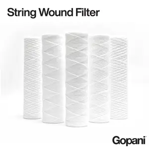 I filtri della cartuccia della ferita della stringa hanno un'alta capacità della tenuta della sporcizia e sono fatti dai media del cotone di qualità superiore