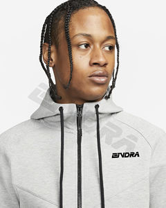 เสื้อฮู้ดพิมพ์ลายพัฟยูนิเซ็กซ์สำหรับผู้ชาย500 GSM เสื้อครอปเฮฟวี่เวท3D พิมพ์ลายพัฟโลโก้ออกแบบได้ตามต้องการ - Product Image 3