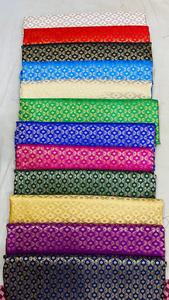 ผ้าทอมือผ้าไหมเทียมหลากสีพิมพ์ลายธรรมดาสำหรับนักออกแบบชุดแต่งงานผ้าทอมือ100% งานออกแบบได้ตามต้องการ - Product Image 2