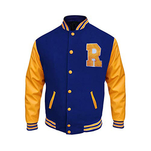Varsity เสื้อแจ็คเก็ตสำหรับผู้ชาย,เสื้อแจ็กเก็ตเบสบอลแบบเลือกลายได้ตามต้องการ - Product Image 1