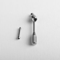 Tornillo de pilar de implante dental compatible con Osstem CT/CTV, Ti-6Al-4V ELI, hexagonal de 1.25 mm