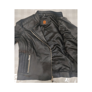 Top Tendance Hiver Femmes Vestes Personnaliser Conception Vestes En Cuir Véritable Nouvelle Vente En Gros En Cuir Véritable Veste À Fermeture Éclair - Product Image 1