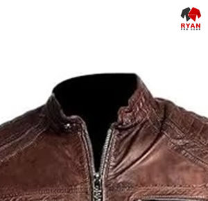 Chaqueta de hombre de alta calidad recién llegada venta al por mayor chaqueta de cuero de diseño de moda para hombre para invierno - Product Image 3