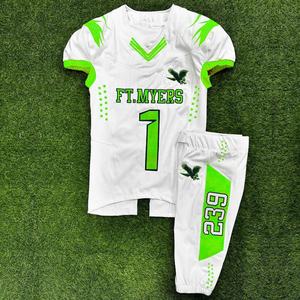 Uniformes de entrenamiento juvenil con camiseta de fútbol con logotipo personalizado al por mayor y uniformes de fútbol americano sublimados personalizados para hombres - Product Image 3