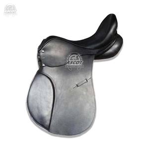 Selle anglaise de dressage d'équitation en cuir véritable très durable avec arbre en bois en gros en noir ou en marron - Product Image 1