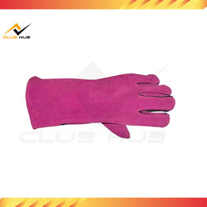 Gants de soudage en cuir antidérapants résistants à la chaleur, tendance, avec protection des doigts et du pouce pour une utilisation décontractée en extérieur - Product Image 3