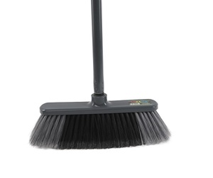 High Quality Luxury Household <b>Broom</b> Stick Customisable Soft Plastic Metal <b>Handle</b> Bristle Cleaning Head Factory Wholesale - Product Image 4