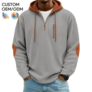 Sudadera con Capucha Extra Grande de Forro Polar de Algodón para Hombre, Invierno, OEM, ODM, Soporte para Logotipo Personalizado, Pedidos al por Mayor, Proveedor Personalizado - Product Image 1